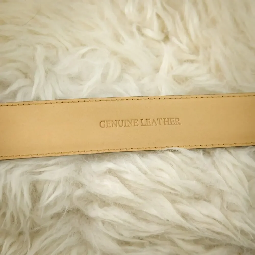 Charles Tyrwhitt Size 38-40 Brown Genuine Leather Buckle Adjustable Dress Belt
